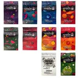 Wysokiej jakości torby mylar 500 mg Kosmik Big Bang Berry Blue Raspberry KoCoa Komets Pulsar Peach Super Nova Fruit Gummies