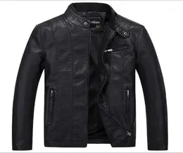 Whole BOYUAN Lederjacke Leren Jas Heren Chaquetas De Cuero Hombre 2017 Leder Bikerjacken Für Männer Schwarze Lederjacke7494751