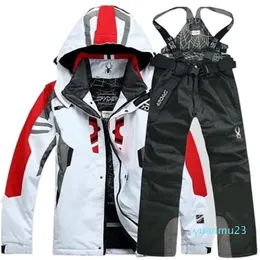 Skianzug Herren -Snowboardenjacke Skihosen Winter im Freien Wärme wasserdichte winddichte Snowboardenanzug