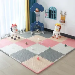 Latest Color Baby Foam Crawling Mat Children EVA Educational Toys Kids Soft Floor Game Chain Fitness Brick Gym Carpet 231221