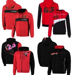 Abbigliamento Moto Racing Team 2023 Full Zipper Hoodie Black Black Motocross maschile con cappuccio con cappuccio con cappuccio motociclistico cavalcano calda giacca antivento