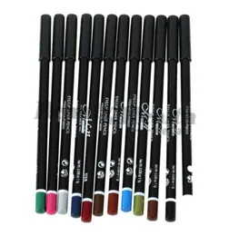 1 set Matita Penna 12 colori Set Trucco cosmetico Eyeliner Eye Lip Liner Sopracciglio 4568229