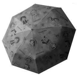 Guarda-chuvas Pirate King Umbrella Dual Use Automatic Portable Folding UPF50