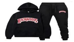 Men039s толстовки уличная одежда с капюшоном Backwood комплект Chndal Hombres Conjuntos De Ropa Deportiva Trmica Sudaderas Con Capucha Pantalon9682702