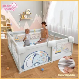 Bebek Parlayan Bebek Playpen Çocuklar için oyun alanı güvenlik bariyerleri 0 6 yaşında çocuklar kapalı çit 231221