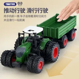 Children s Toy Car Tractor Engineering Model Inertia Simulation Sound and Light Boy Gift 231221