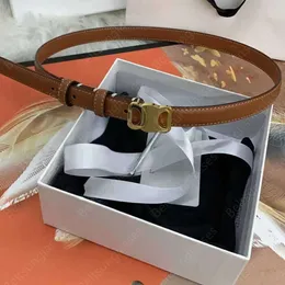 Designer Cintura in pelle genuina in vendita Ceinture Luxe Women Cinture formali Shiny Golden Sier Buckle Larghezza 2,5 cm 1,8 cm