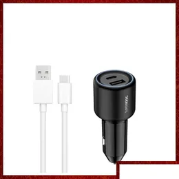 Ładowarka samochodowa CC452 za ​​OnePlus 80W Supervooc Fast Charge 3.0 USB Typ Cefen Adapter Oppo One Plus 10 Pro 5G Nord 2t 2 Ce 2 Dostarcz dhbie