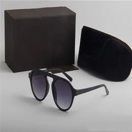 2021 Nuovi occhiali da sole rotondi uomo donna stilista occhiali da sole tela da sole uv400 tendenza dell'obiettivo con scatole originali202w