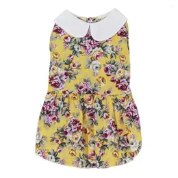 Cat Costumes Great Pet Clothes Eye-catching Breathable Attractive Dog Summer Floral Print Dress Skirt Show Unique Charm