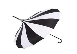 Зонты для свадьбы Pography 16 Bone Sun, продажа черно-белой пагоды, принцесса с длинной ручкой 8701238