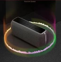 Динамики x8 60W High Power Portable Bluetooth -динамик Deep Bass столбец TWS Стерео сабвуфер звуковой панель
