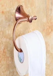 Bathroom Accessories Brass Square Style Rose Gold Paper Toilet Roll Tissue Holder Hanger Wall Mounted LG990 Holders4415850