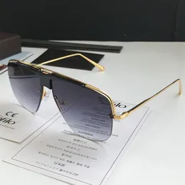 0724 New Fashion Sunglasses With UV Protection for men Women Vintage square Half Frame popular Top Quality Come With Case classic 228S