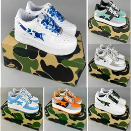 Donna Uomo a Bathing Ape Sk8 Scarpe basse Taglia 13 Sneakers Us Designer Chaussures bianche Casual Schuhe Eur Scarpe da ginnastica da corsa Green Runners Us12 Tennis