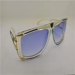 2018 FASHION MOD866 LEGEND SUNGLASSES CLEAR BLACK FRAME BLUE BROWN GRAY COLOR LENS BRAND NEW WITH ORIGINAL BOX294z