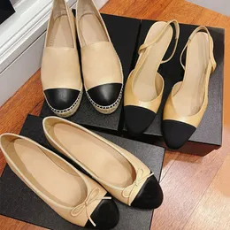 Ballerinas, Slingpumps, Sandalen, hohe Absätze, Fischerschuhe, Espadilles, Ballettschuhe, Damen-Partykleid-Schuhe, klobige High Heels, Ballerina-Designer-Schuhe mit Buchstaben-Schleife