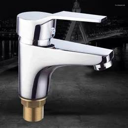 Torneiras de pia do banheiro Vidric Deck Mount Torneira de bacia única e fria Waer Kitchen Mixer Tap