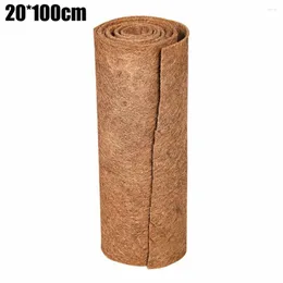 카펫 25x100cm 천연 코코넛 매트 코코 팜 파종기 라이너 시트 정원 식물 화분 바구니 장식 애완용 파충류 카펫