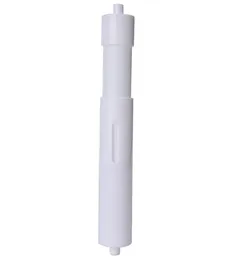 Toilet Paper Holders White Plastic Replacement Roll Holder Roller Insert Spindle Spring6995785