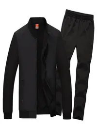 Men Sets 2019 Neue Mode Herbst Spring Sporting Track Suits Casual Tracksuit Jacket Pants Plus Size 6xl 7xl 8xl Männliche Wäsche 9789394
