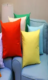 18x18 inç Şeker Renkli Yastık Kılıfı Çok Çözüm Renk 100 Pamuklu Yastık Kapağı Düz ​​Renk Yastığı Kapağı3115670
