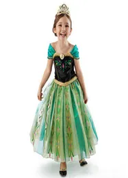 Abito da ragazza Abito da cartone animato Cosplay Snow Queen Princess Dresses costume Bambini Bambini abiti Abbigliamento Halloween6236409