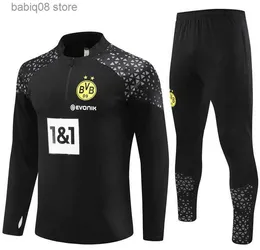 Tifosi Tops Tees 23 24 giacca da tuta per bambini e Borussia Dortmund Set da calcio REUS BELLINGHAM tuta da allenamento set da calcio Survêtement 22/23/24 abbigliamento sportivo da uomo