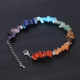 For Women Colorful Gravel Bracelet Irregular Yoga Stone Jewelry Chakra Bracelet pulseras mujer moda pulceras y brazaletes mujer269c