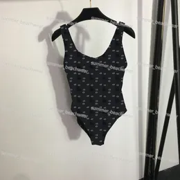 Vintage One Piece Bikini Kobiety Wydrukowane kantar stroju kąpielowego Sexy Leakbacki dla kobiet bikini na plaży plażowe