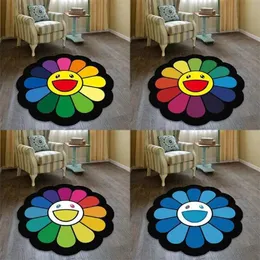 Tapis tournesol tapis de sol tapis de porte tapis de chaise antidérapant tapis imprimé 220117