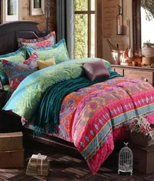 Prajna Style Ethnic Bohemian 3D Gatina de cama de edredom 3D Conjunto de tampa de edredão mandala conjunto de travesseiros rei queen size bedlinen adspread16994375