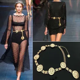 Klassiker Luxusdesigner Vintage Gold Chain Belt Frauen Metall Taille Hochwertige Körperdekoration Schmuck für Kleider Topselling WAIS3494679