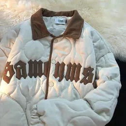 Felpe con cappuccio da uomo americano autunno e inverno personalità vintage lettera diamante a scacchi coppia cappotto uomo donna strada sciolto casual top Y2k