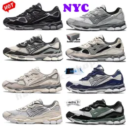 Designer Top Gel NYC Marathon Running Shoes for Men Women Oatmeal Concrete Navy Steel Obsidian Grey Cream White Black Ivy Outdoor Trail Sneakers Size 36-45