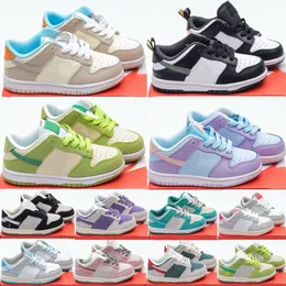 Sneakers per bambini designer a basso runnone scarpe da bambino per ragazzi allenatore ragazza per bambini sport sport scarpa per bambini nero rosa bianco viola verde mela verde blu dimensioni grigie p2yg#