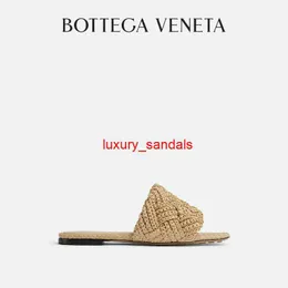 Lido Mule Flat Sandals Doman's Designer Kapcie Botteg Venetas 23 Nowy produkt damski Lido Flat Sandals Buty HB2B