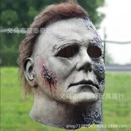 Tipo NICHAEL Myers Scar Halloween Costume di Carnevale Festa Spaventoso Horror Masquerade Maschera in lattice 220705182H