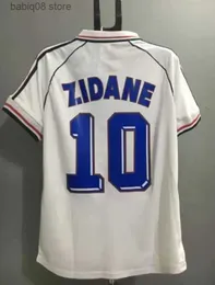 ファントップスティー1998 1998年フランスのクラシックヴィンテージジャージー1982 84 86 88 90 96 98 00 02 04 06 Zidane Soccer Jersey