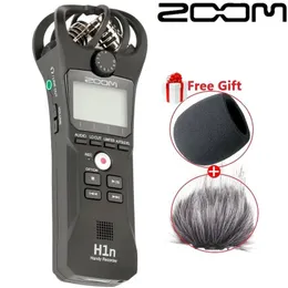 Recorder Digital Voice Recorder Zoom H1N Handy Recorder Digitalkamera Audio -Rekorder für Interviews SLR -Aufzeichnung Mikrofonstift mit Geschenken