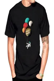 Balon Gezegen Harajuku Karikatür Kozmonaut Ay Komik Baskı Men039S Tshirt Kısa Kollu Tshirt Gündelik Sokak Giyim Tişört Erkekler S52541691