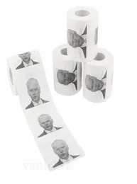 Novelty Joe Biden Toilet Paper Roll Fashion Funny Humour Gag Gifts Kitchen Bathroom Wood Pulp Tissue Printed Toilet Paper Napkins 7738436