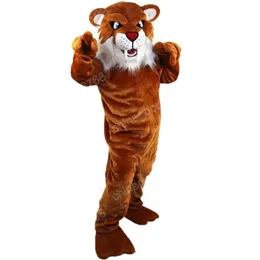 Mascotte di leopardo di Natale costume di abbigliamento da festa per feste per feste di natalizio abito da cartone animato abito da carnival per adulti di compleanno outfit da esterno compleanno