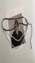 Women Belt Fashion Metal Metal Chain Luxury Pearl Chain Camellia Decorative Vintage Designer Belt9937890