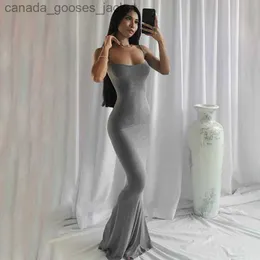 Zweiteiliger Kleid Hirigin 2022 Neue sexy lange Kleider täglich Wearwomen Sleless Fish Tail Kleider
