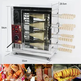 Hungarian chimney cake pastry oven grill machine kurtos kalacs kurtoskalacs roll maker280Y