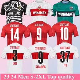 2023 2024 VFB STUTTGARTS SCALLA MOLLA KIT MILLOT MVUMPA Pfeiffer 23 24 Kastanaras Zagadou Massimo Bredlow All Away Football Shirts Uniforms Maillots Short