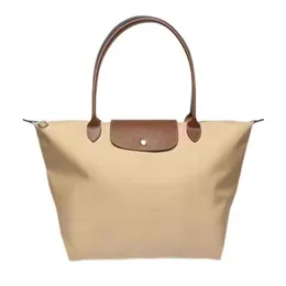 Longchammp Tote Bag Designer Laptop School Beach Travel Nylon torebka na ramię torebki crossbody Casual Tote Real skórzana torba na płótnie Prezent