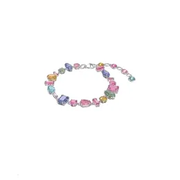 Swarovskis Bracelet Designer Women Original Quality Charm Bracelets Gifts Rainbow Sparkling Candy Bracelet Female