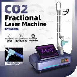 Новейший фракционный CO2-лазер Подтяжка влагалища Удаление пигмента Лечение прыщей Косметическое оборудование 10600 нм FDA Мощность 60 Вт Гарантия 2 года CO2-лазерное оборудование